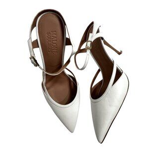 Malone Souliers Yola 90 Leather Mules in White